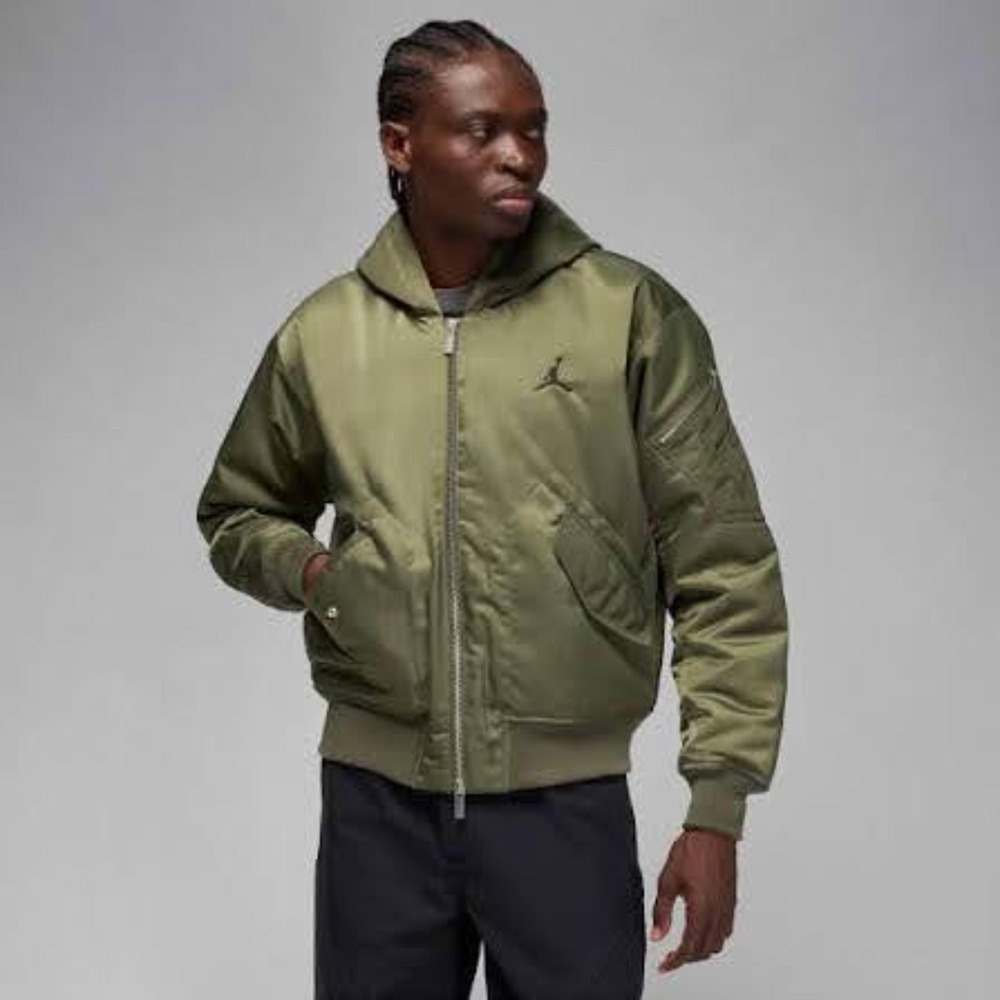 Mens Size S Jordan Jacket Renegade Flight Therma-FIT Hooded Green HV0540-222